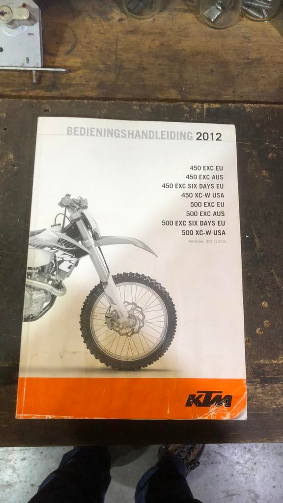 KTM bedieningshandleiding, Motoren, Ophalen of Verzenden, Gebruikt