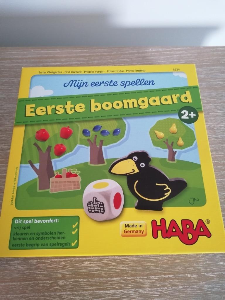 Eerste Boomgaard – Haba, Kinderen en Baby's, Speelgoed | Educatief en Creatief, Ophalen, Zo goed als nieuw