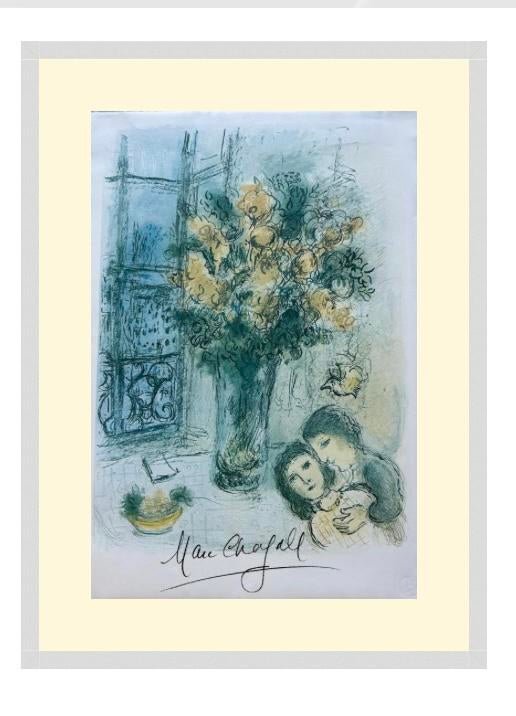 Litho van Marc Chagall 78 x 53 cm, Antiek en Kunst, Kunst | Litho's en Zeefdrukken, Ophalen