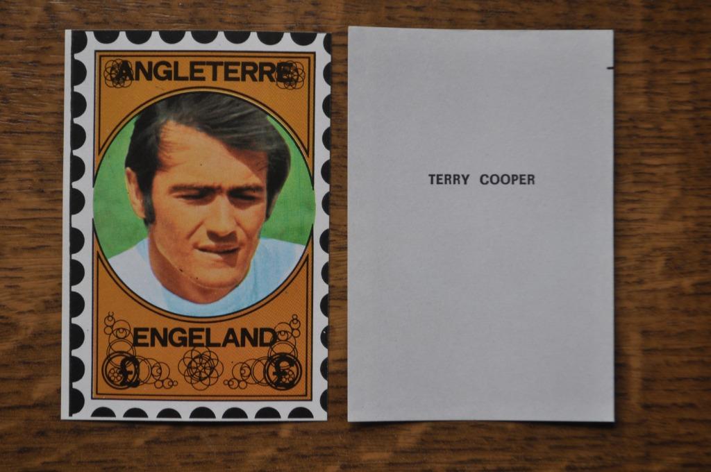 VANDERHOUT PLAATJE WORLD CUP 70 TERRY COOPER, Enlèvement ou Envoi, Comme neuf, Image