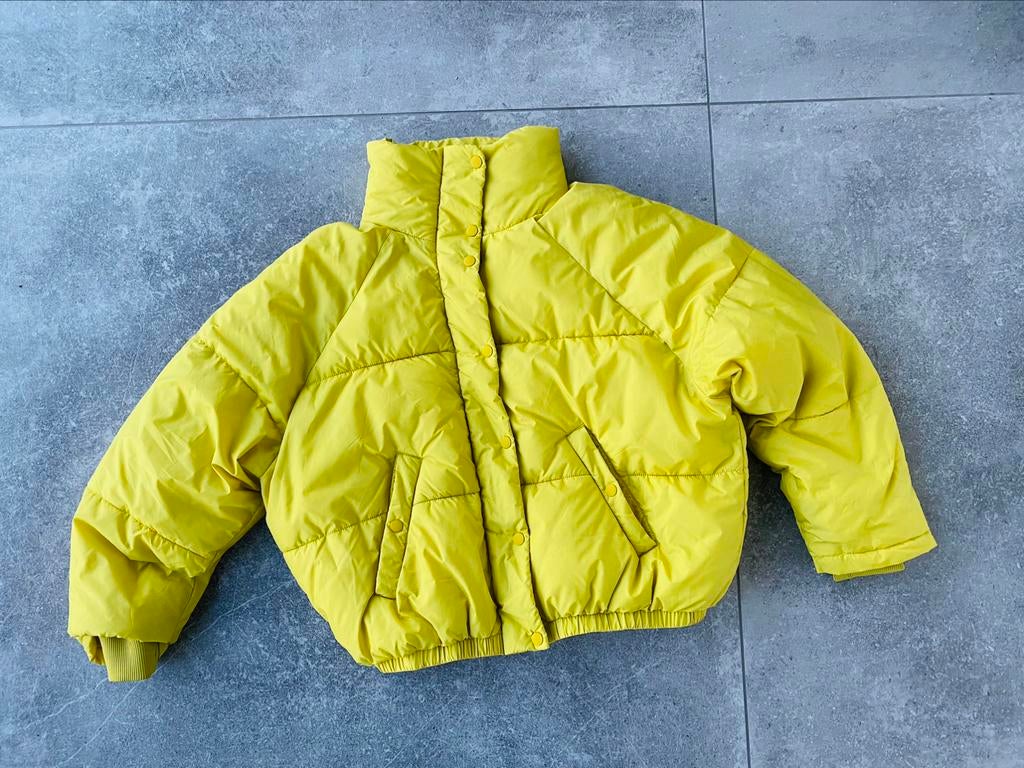 Weekday gele jas donsjas skijas gewatteerde jas mt XS nieuw, Kleding | Dames, Geel, Weekday, Ophalen of Verzenden, Zo goed als nieuw