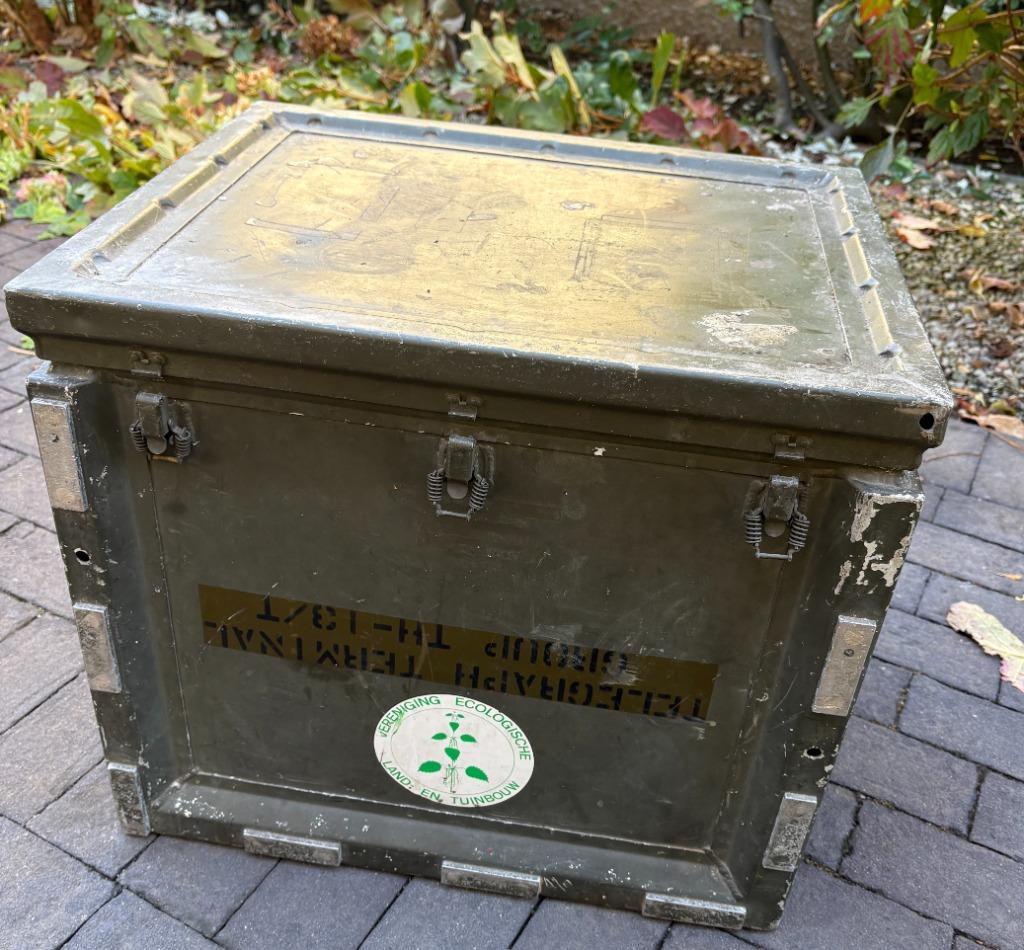 Aluminium kist militair, Doe-het-zelf en Bouw, Ophalen, Gebruikt, 40 tot 60 cm, 50 tot 75 cm