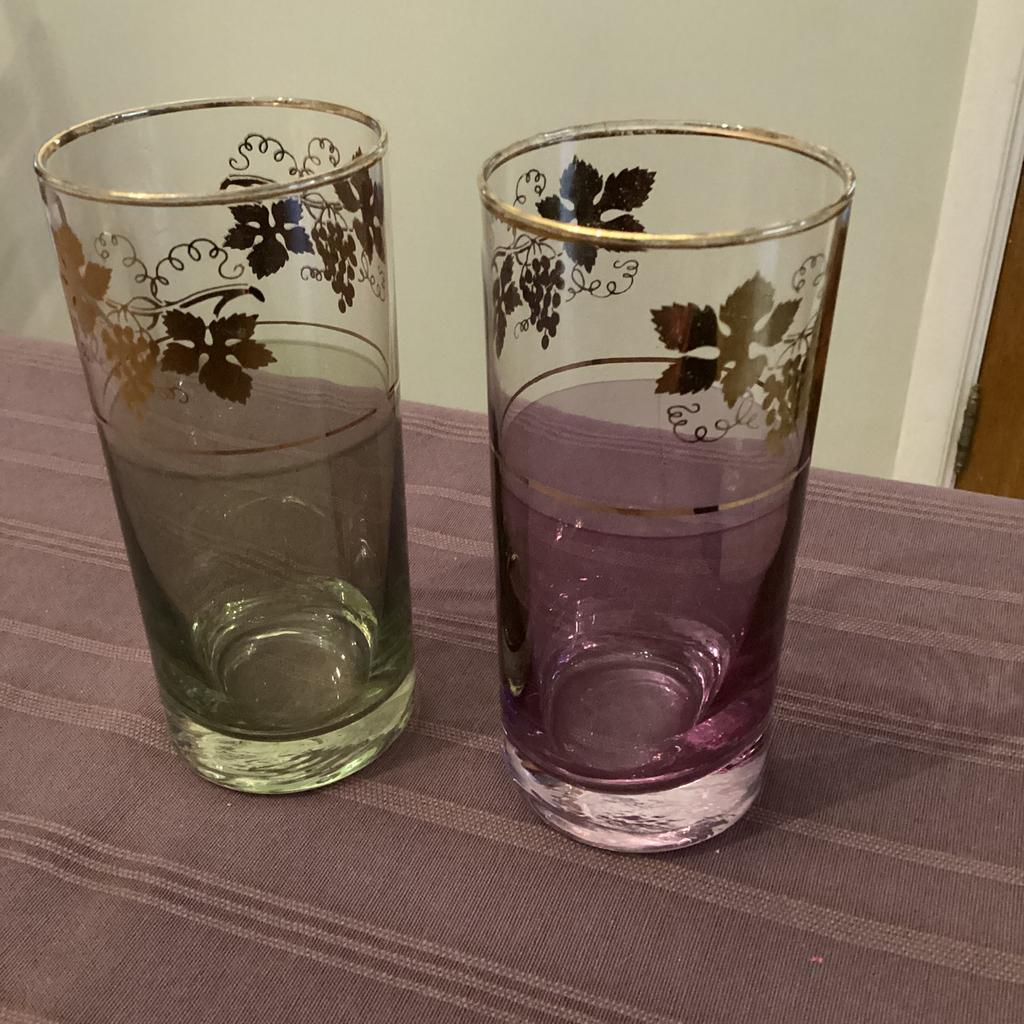2 vintage glazen, Ophalen, Zo goed als nieuw