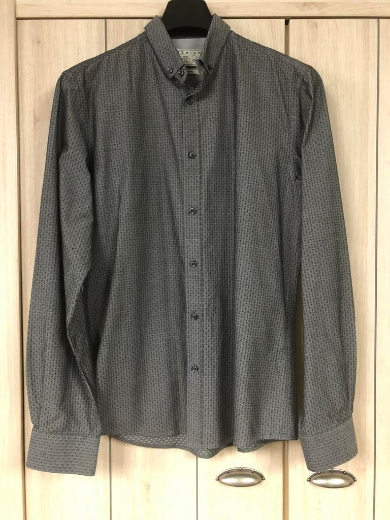 Hemd : Jack & Jones : maat M, Zo goed als nieuw, Grijs, Jack & Jones, Halswijdte 39/40 (M)