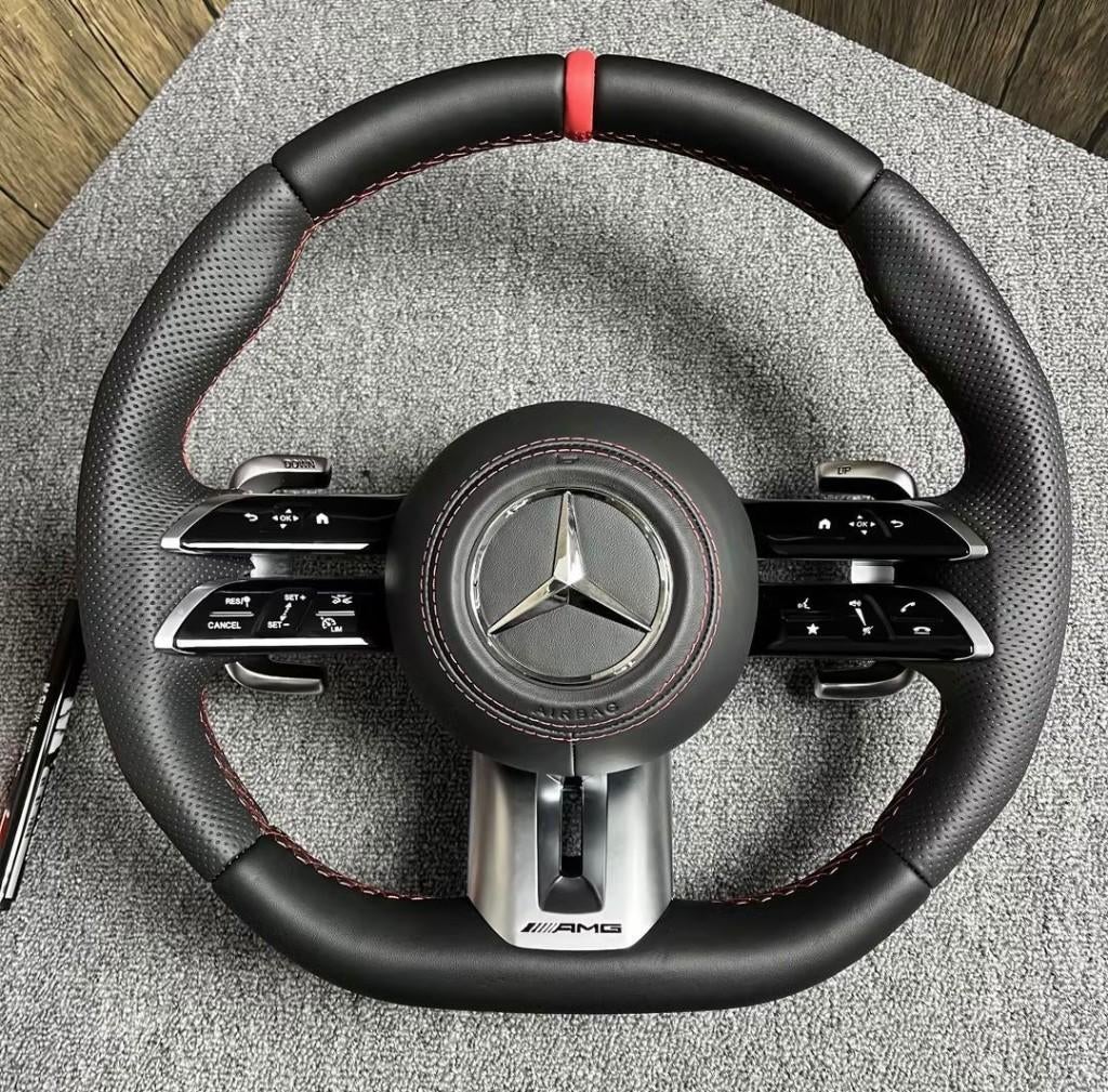 Mercedes dragonfly stuur rood AMG leer upgrade, Ophalen of Verzenden, Nieuw, Mercedes-Benz