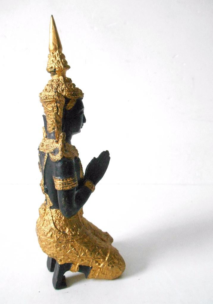 Bronzen Deva beeld - Aziatische tempelwachter, Ophalen of Verzenden