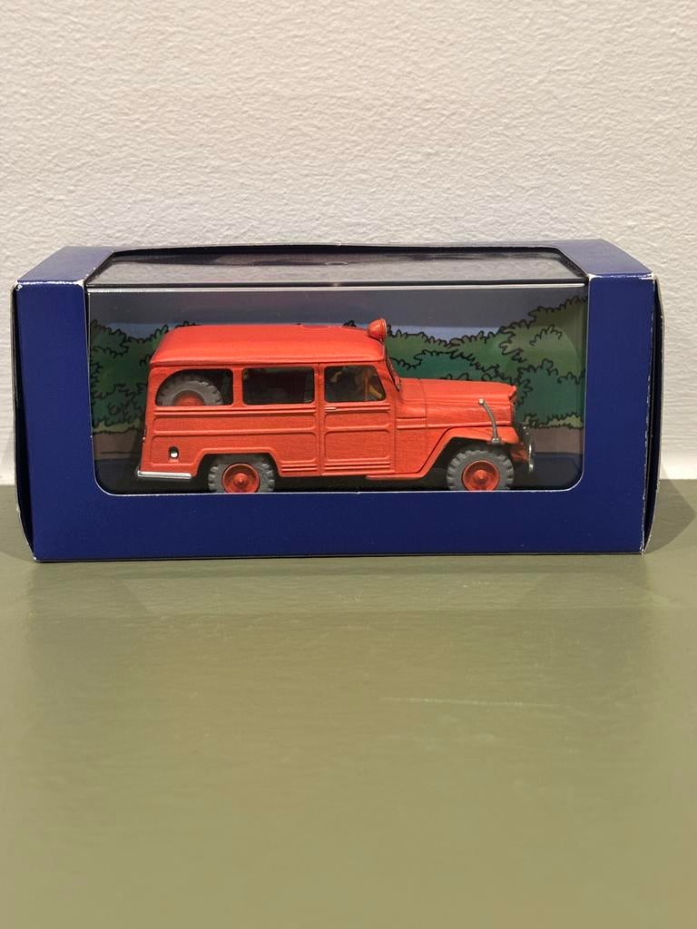 La Jeep des pompiers, Les voitures de Tintin, 1/43, Enlèvement ou Envoi, Comme neuf, Voiture
