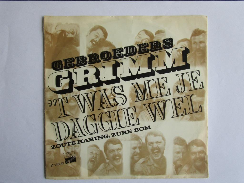 Gebroeders Grimm : 'T was me je daggie wel. 1976, 7 inch, Single, Ophalen of Verzenden, Zo goed als nieuw