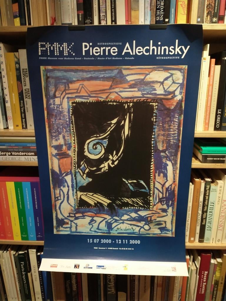 Pierre Alechinsky retrospectieve 2000 affiche, Enlèvement ou Envoi, Comme neuf