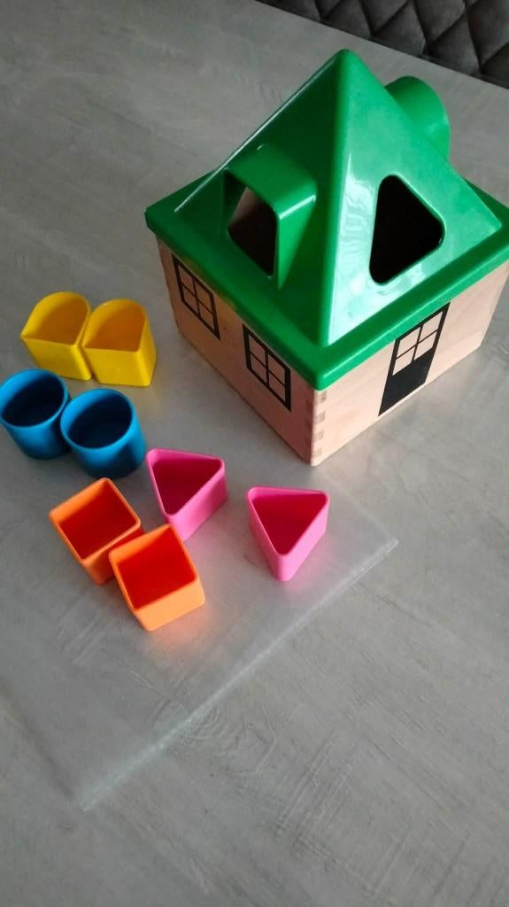 vormenstoof Ikea / huisje blokken Ikea  / speelgoed, Kinderen en Baby's, Speelgoed | Babyspeelgoed, Zo goed als nieuw, Overige typen