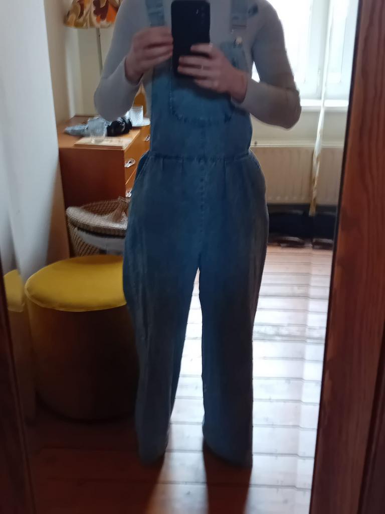 Salopette jeans (M), Kleding | Dames, Ophalen of Verzenden, Gedragen, Maat 38/40 (M), Blauw