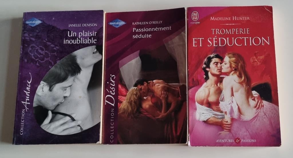 3 livres de sentiments et romances, Enlèvement, Utilisé, Harlequin