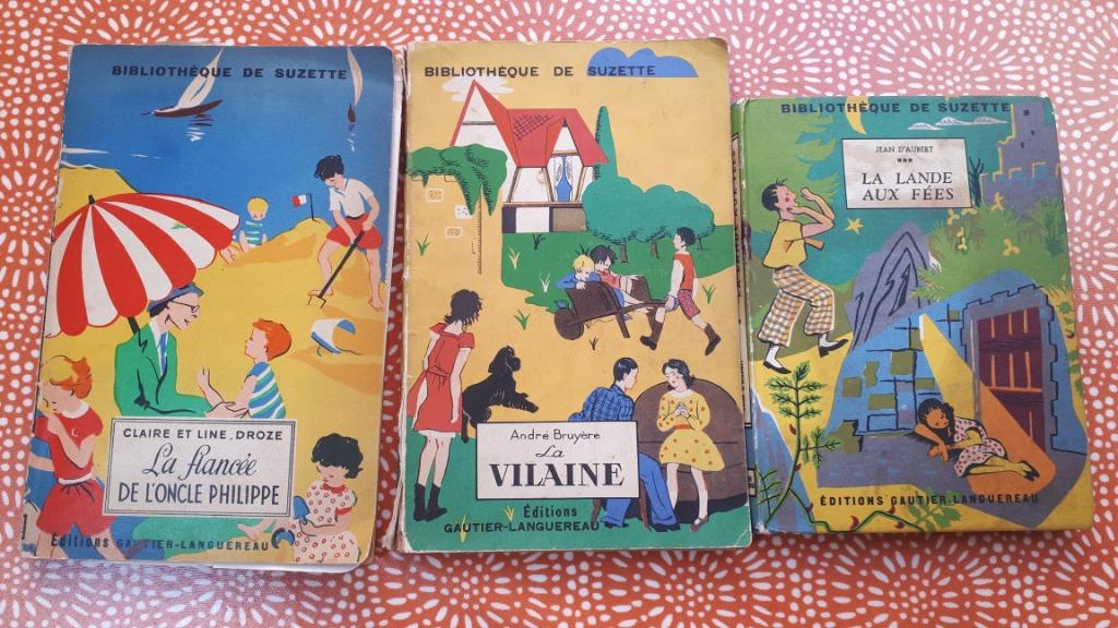 Lot 3x Bibliothèque de Suzette kinderboeken 1940s, Ophalen of Verzenden, Gelezen, Fictie