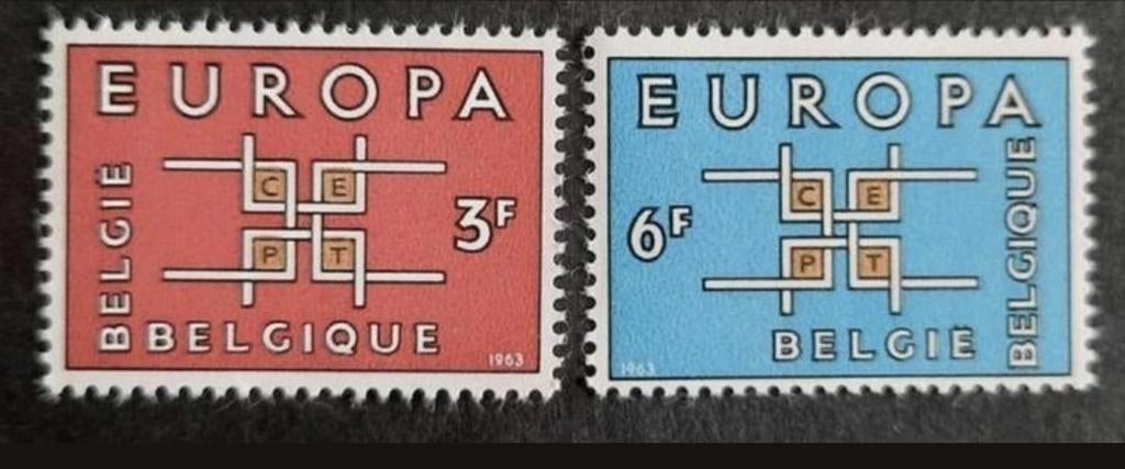 België: OBP 1260/61 ** Europa 1963., Postzegels en Munten, Postzegels | Europa | België, Europa, Frankeerzegel, Ophalen of Verzenden