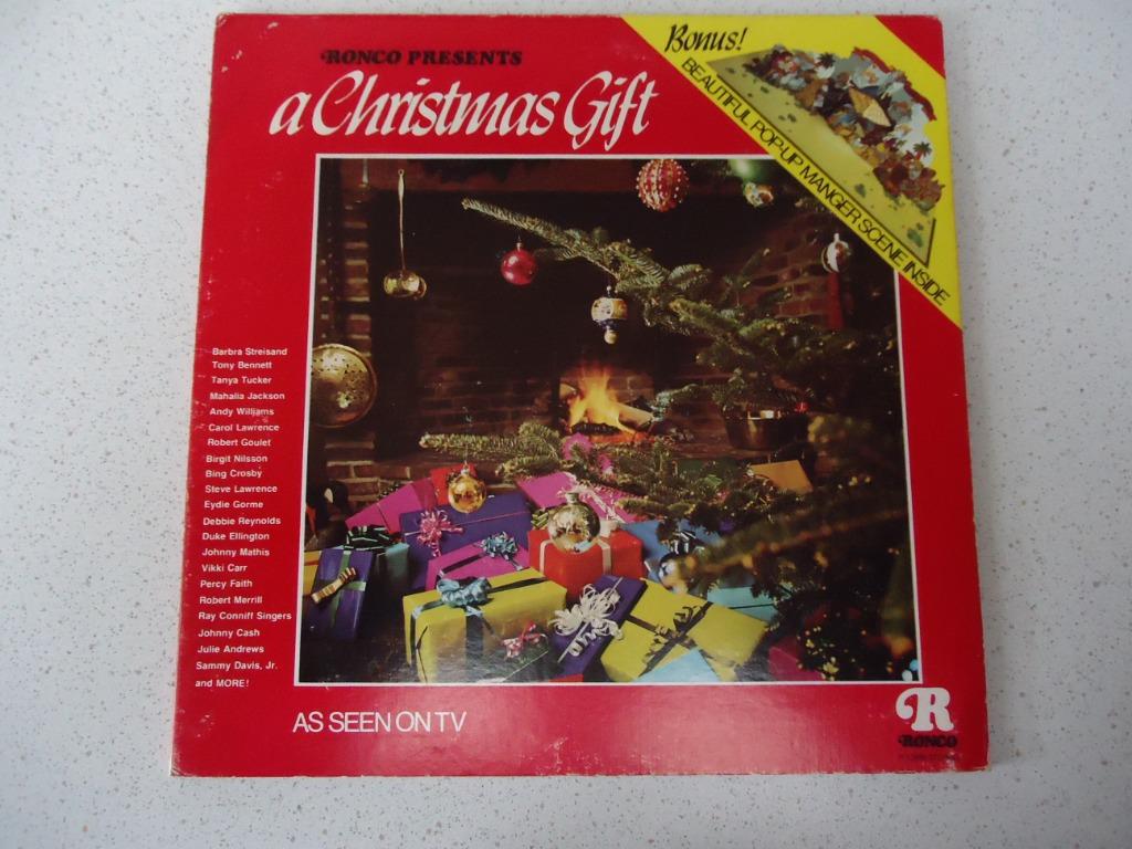 Kerst LP  "A Christmas Gift" met PoP-UP Manger scene inside, Enlèvement ou Envoi, Utilisé, 12 pouces, Autres genres