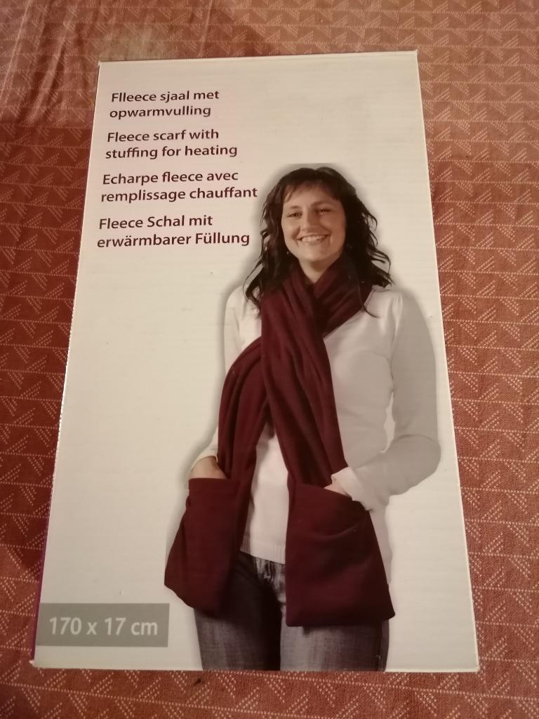 Fleece sjaal met opwarmvulling, ANDERE, Ophalen, Zo goed als nieuw, Sjaal