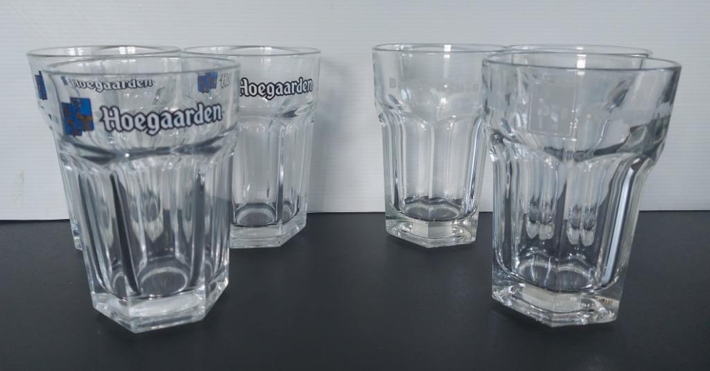 Bierglazen - 6 Hoegaarden glazen, Enlèvement, Comme neuf, Verre à bière