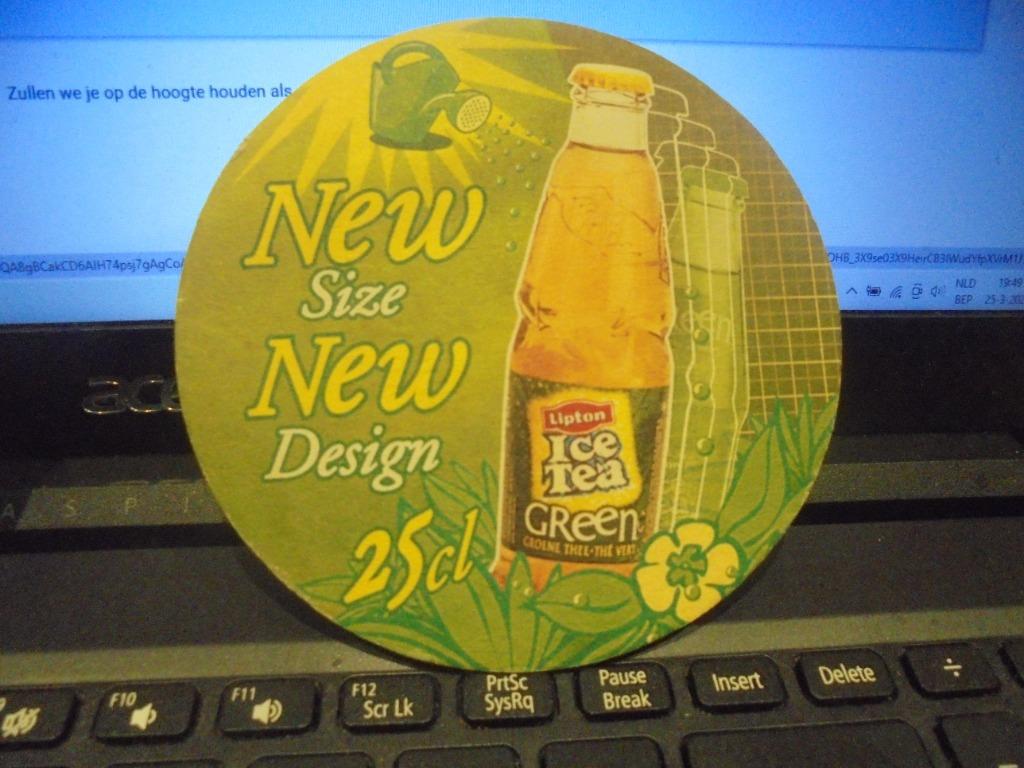 Lipton Ice Tea Green, Enlèvement ou Envoi, Comme neuf, Sous-bock