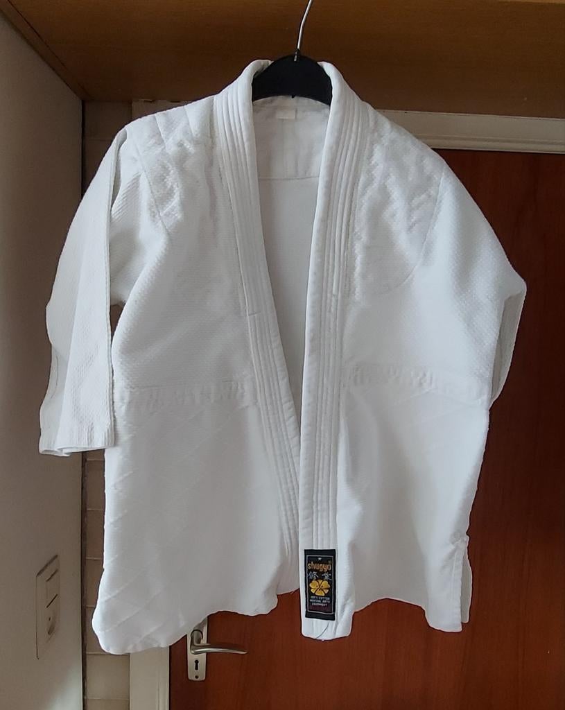 Jiu-Jitsu-kimono voor kinderen van 14 jaar., Sport en Fitness, Vechtsporten en Zelfverdediging, Ophalen of Verzenden, Zo goed als nieuw