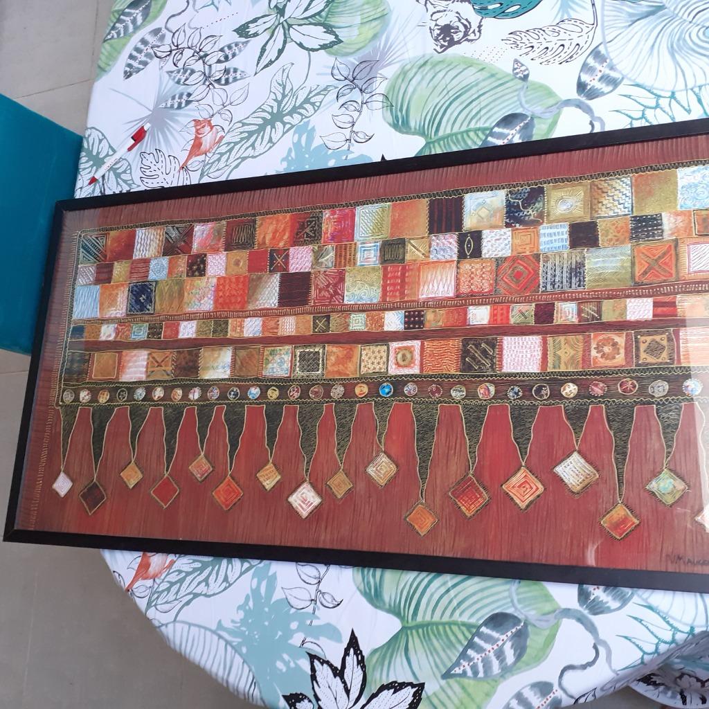 Tableau tapisserie Maugeri, Enlèvement, Comme neuf, 100 à 125 cm, Photo ou Poster