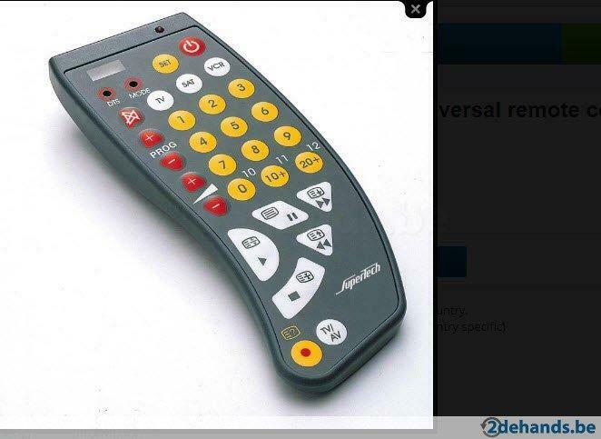 afstandsbediening supertech rc3, Audio, Tv en Foto, Ophalen of Verzenden, Gebruikt