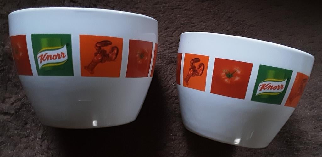 2 bols à soupe Knorr, Maison & Meubles, Enlèvement ou Envoi, Comme neuf