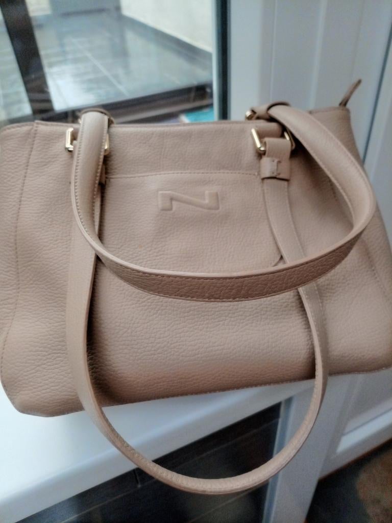 Handtas Nathan beige, Ophalen of Verzenden, Beige