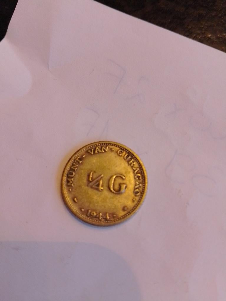 Monnaie. Curaçao. Argent, Postzegels en Munten, Munten