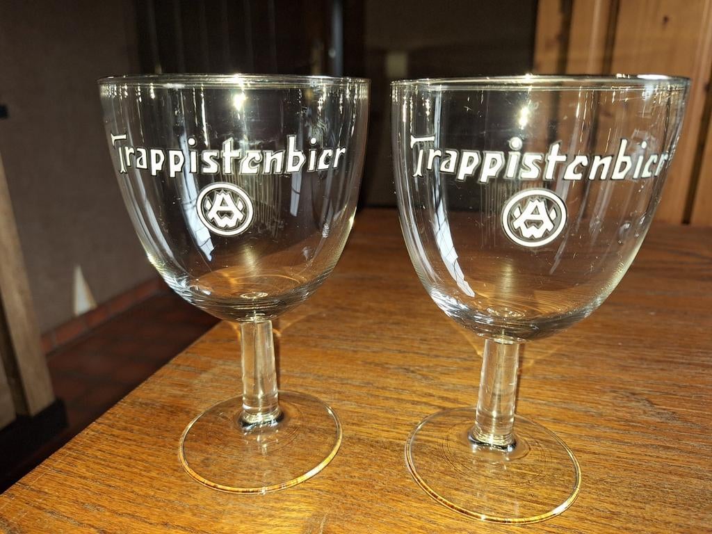 Trappist glazen westmalle. Bieden, Verzamelen, Ophalen, Zo goed als nieuw