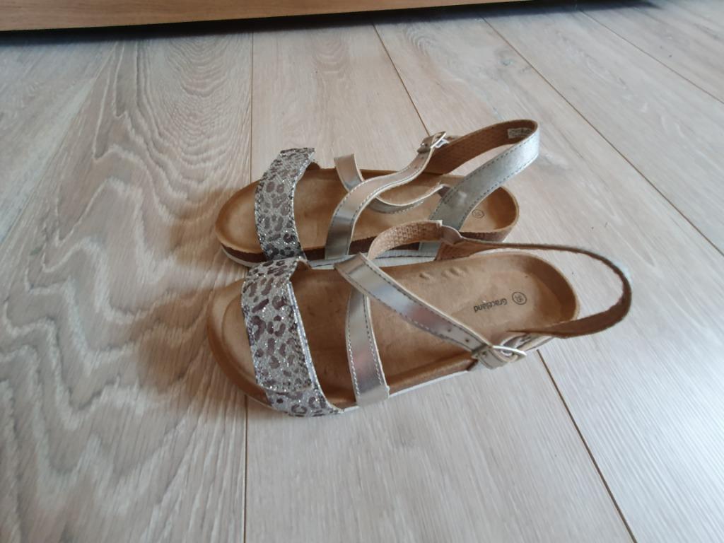 zilveren sandalen Graceland maat 35, Enlèvement ou Envoi, Graceland, Comme neuf, Chaussures