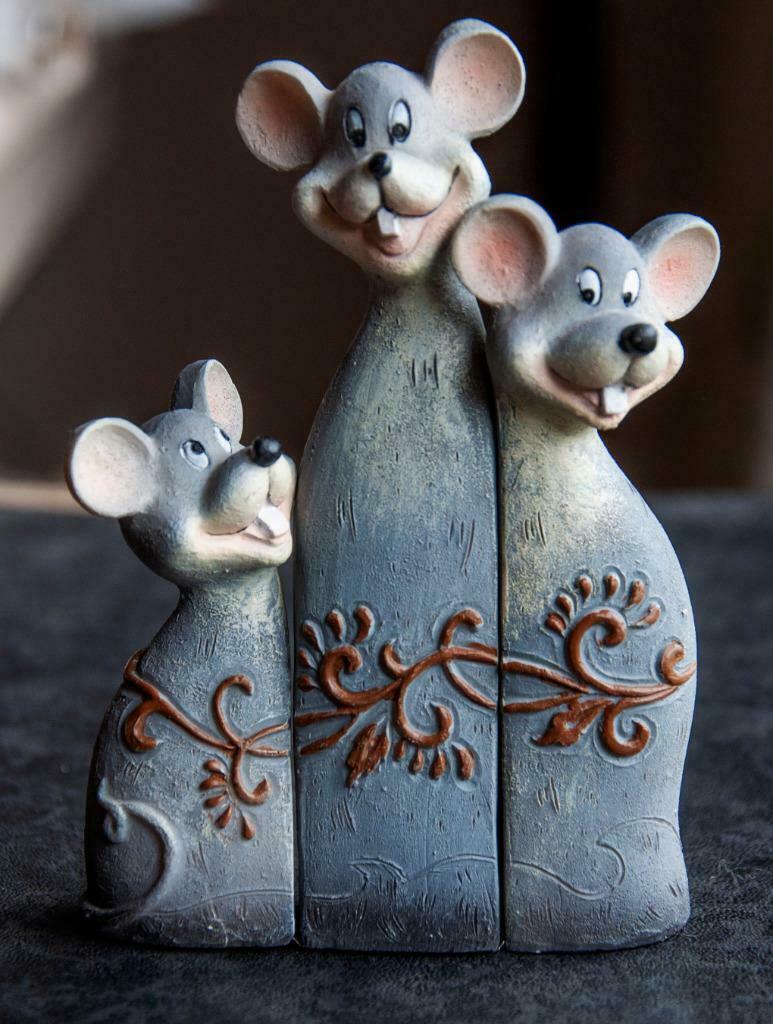 3 schattige muisjes - Muis - Muizen, Antiek en Kunst, Verzenden