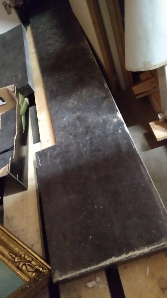 marmer schouw (zwart) element 2 stuks, Huis en Inrichting, Ophalen, Gebruikt