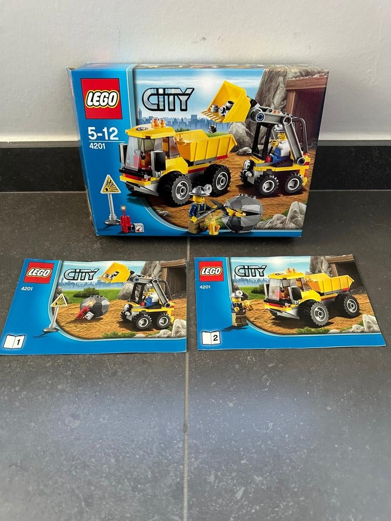 Lego city kiepwagen met laadschop 4201, Ophalen, Gebruikt, Complete set, Lego