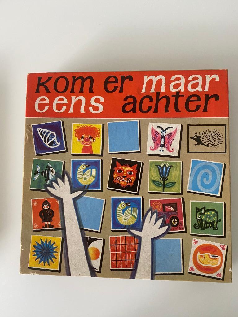 Vintage Jeu de mémoire "Kom er maar eens achter"  1960, Enlèvement ou Envoi