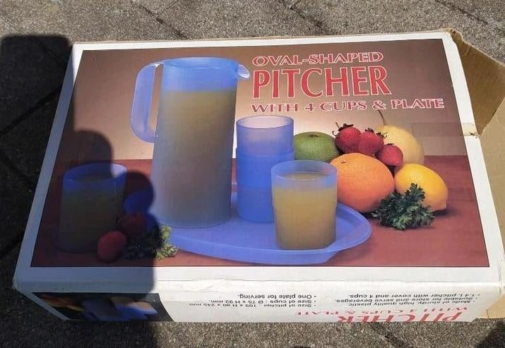 Nieuw drinkset van Quelle uit plastiek, Caravans en Kamperen, Ophalen of Verzenden, Nieuw