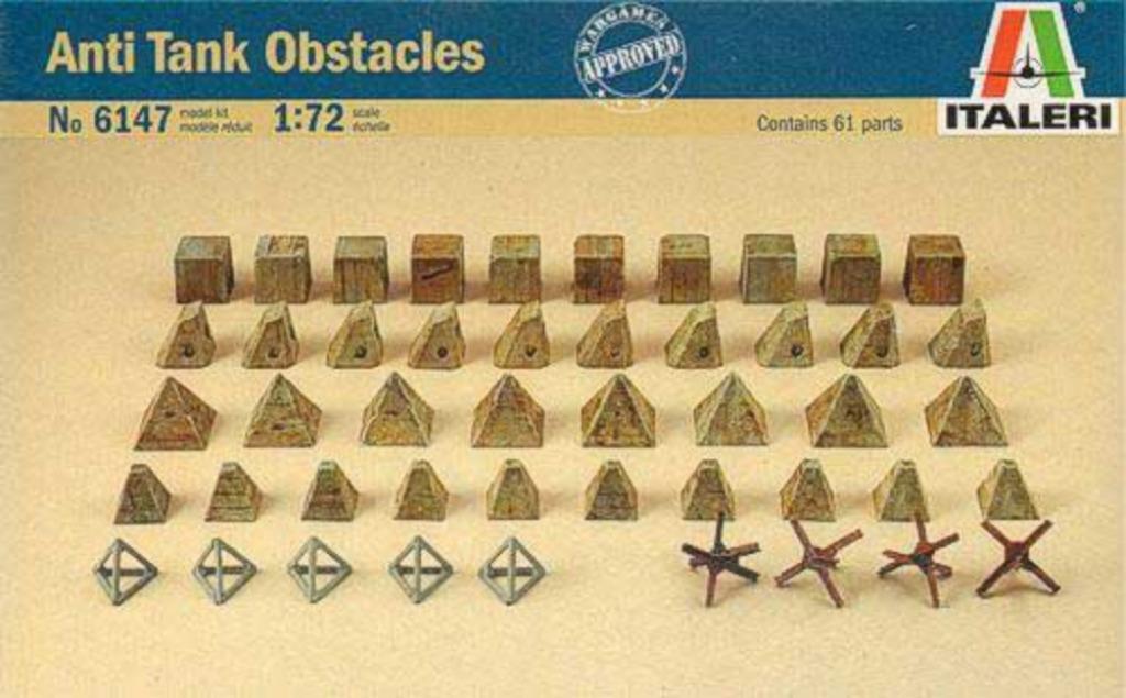 ITALERI 6147 anti tank obstacles échelle 1/72, Ophalen of Verzenden, Nieuw, 1:50 of kleiner, Diorama