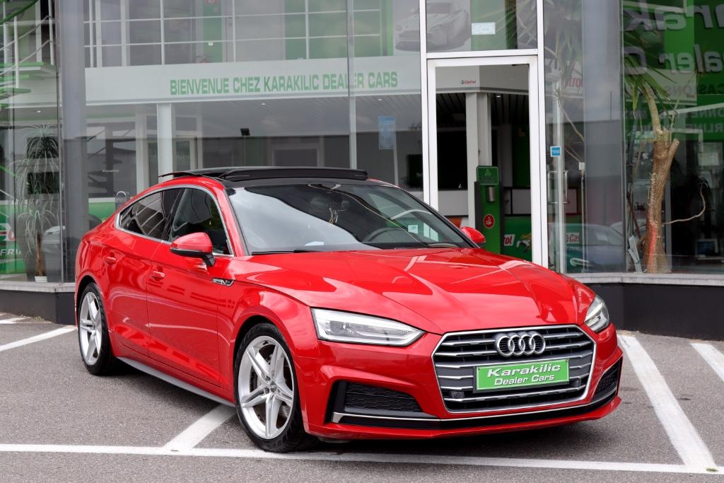 AUDI A5 SPORTBACK 40TDi 190CV S-LiNE S-TRONIC TOIT PANO, Autos, 1968 cm³, Entretenue par le concessionnaire, Noir, Automatique
