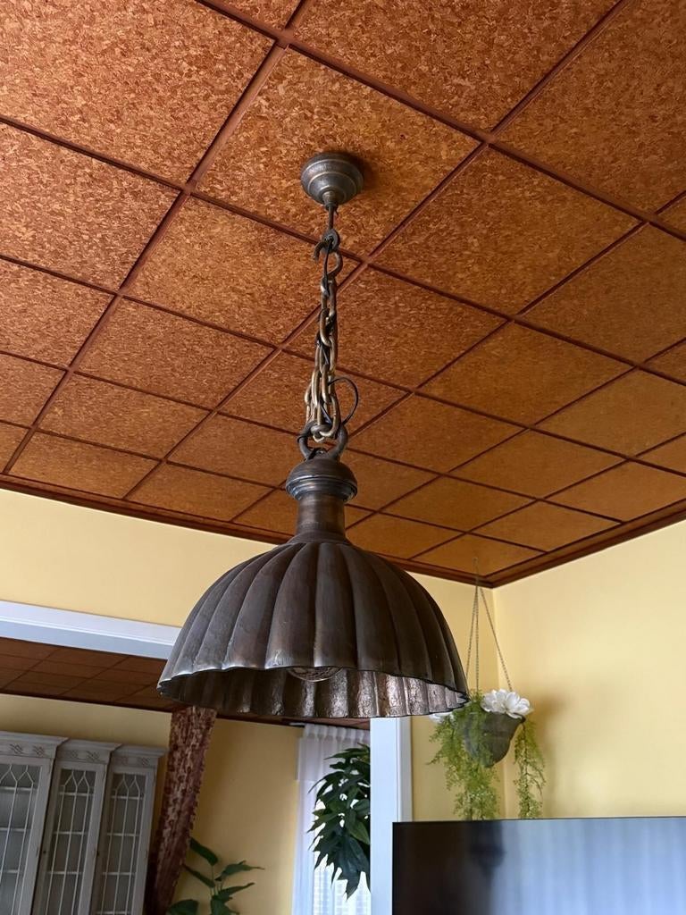 2 rustiekel hanglampen, Ophalen, Zo goed als nieuw