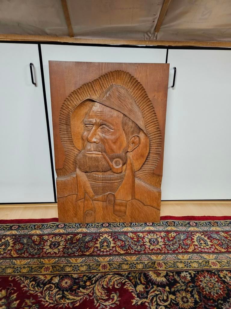Houtsnijwerk wandpaneel, Antiek en Kunst, Ophalen