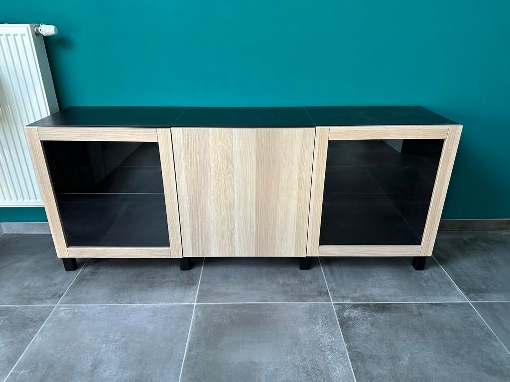 Ikea dressoir „Bestå” serie, Ophalen, Glas, 150 tot 200 cm, Zo goed als nieuw