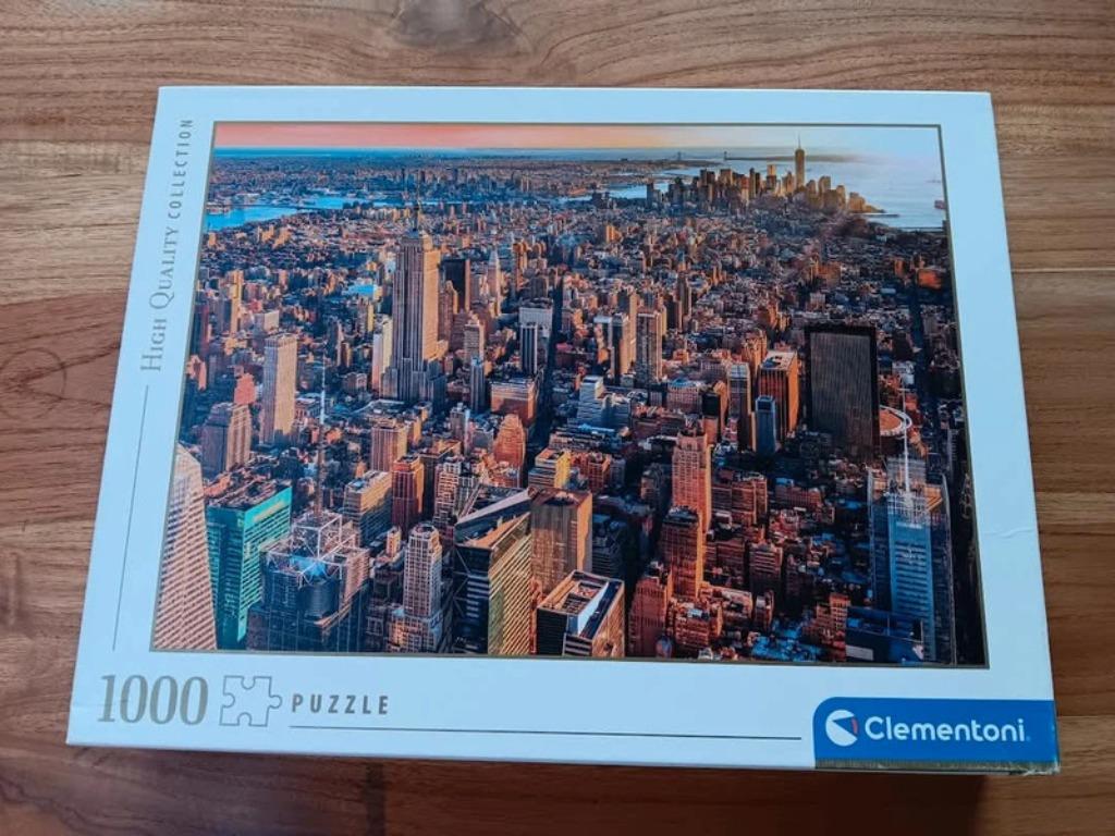 Puzzle New York 1000 pièces, Hobby en Vrije tijd, Denksport en Puzzels, Zo goed als nieuw, Legpuzzel, 500 t/m 1500 stukjes, Ophalen of Verzenden