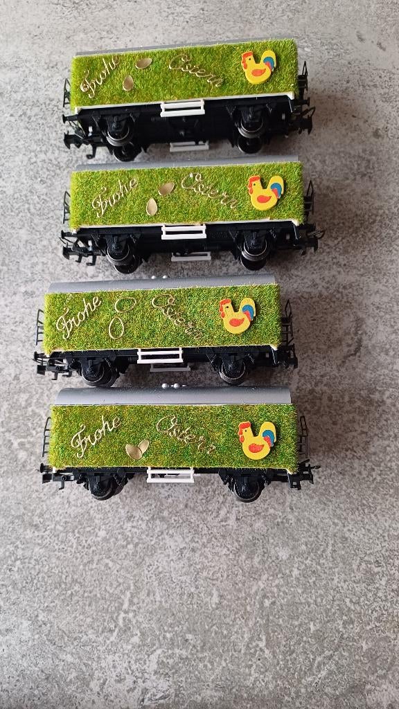 (3G) Paaswagons Märklin HO 4415,914, Hobby en Vrije tijd, Wisselstroom, Wagon, Ophalen of Verzenden, Zo goed als nieuw