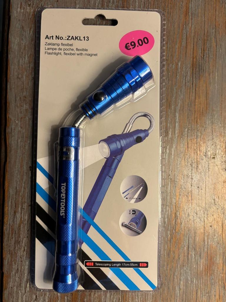 tope tools flexibele zaklamp met batterij, Ophalen, Nieuw, Gereedschap of Accessoires
