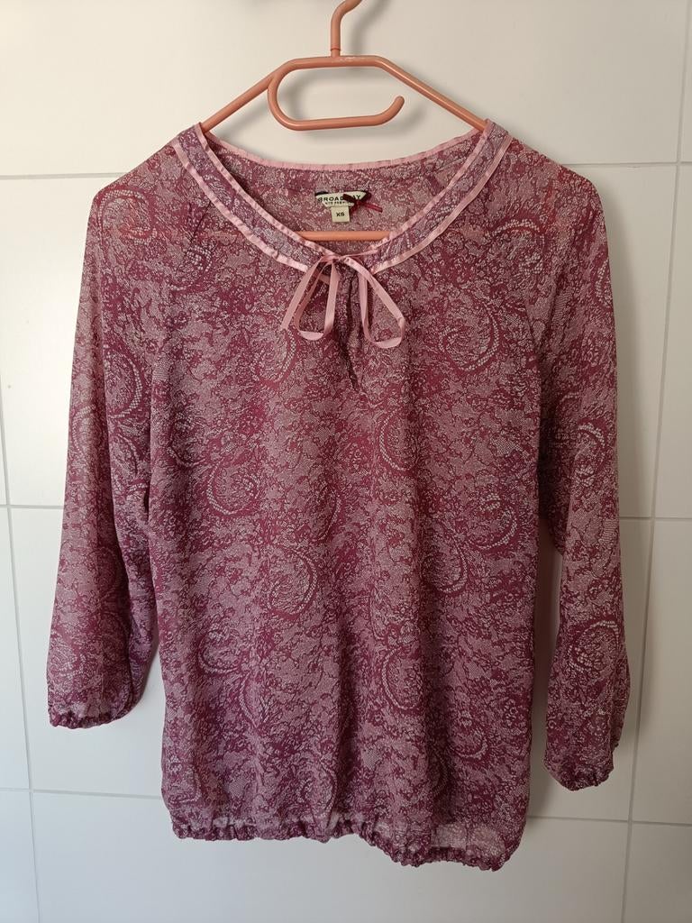 Blouse Broadway (maat XS), Kleding | Dames, Ophalen of Verzenden, Roze, Gedragen, Broadway