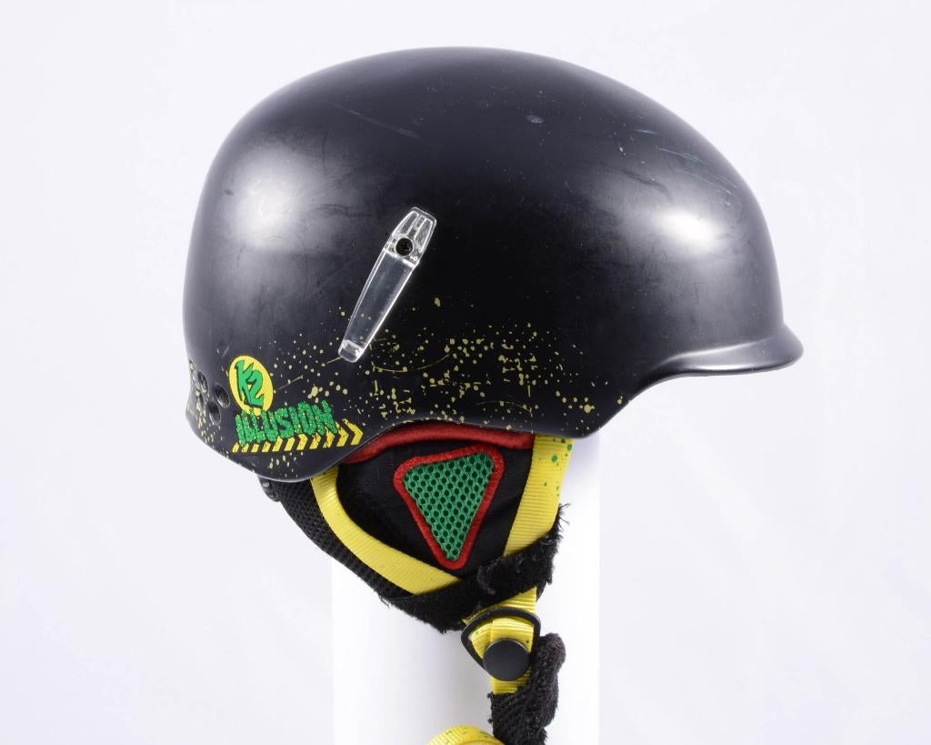 Casque de ski snowboard 48 49 50 51 cm K2 ILLUSION, noir, Enlèvement ou Envoi, Utilisé, Ski, Carving