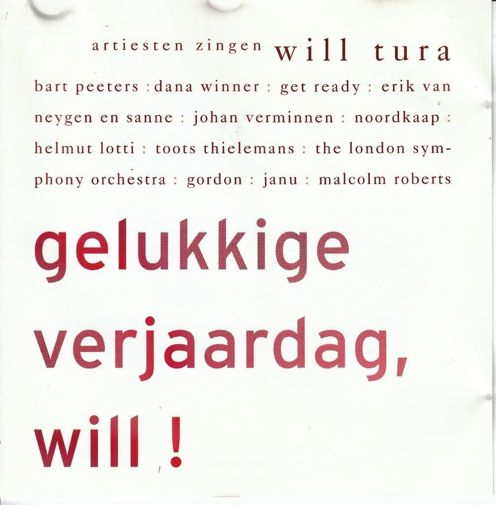 Gelukkige Verjaardag Will Tura, Envoi, Pop