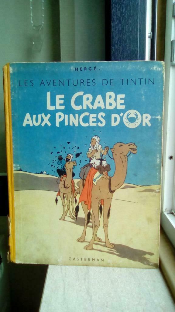 le crabe aux pinces d'or - Tintin.- Kuifje 1944 (Frans), Boeken, Eén stripboek, Hergé, Ophalen, Gelezen