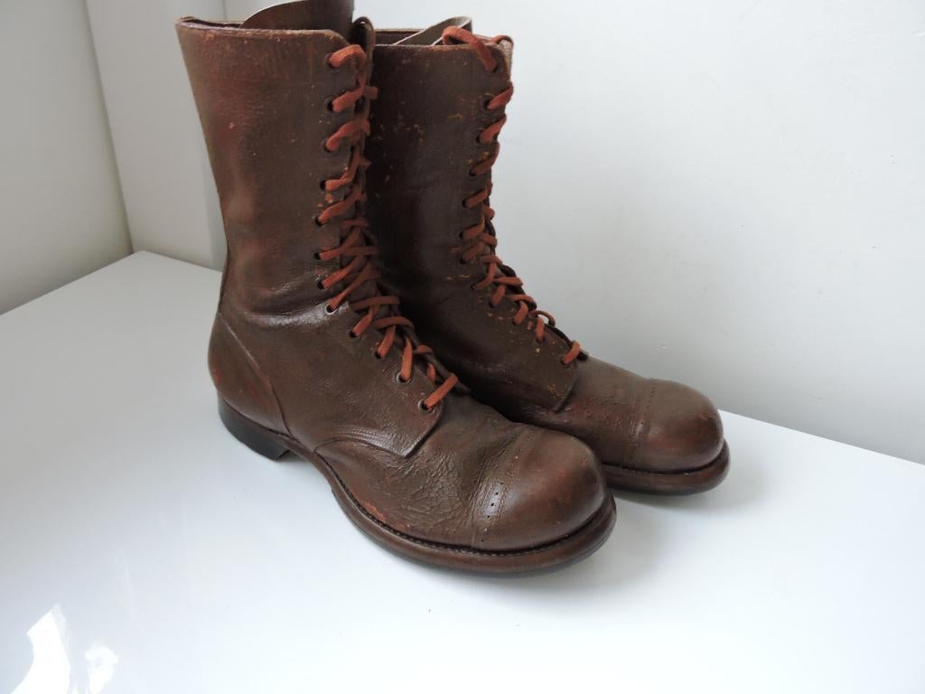 datées 1943 US PARACHUTISTE BOTTES DE SAUT ORIGINALES, Enlèvement ou Envoi, Autres