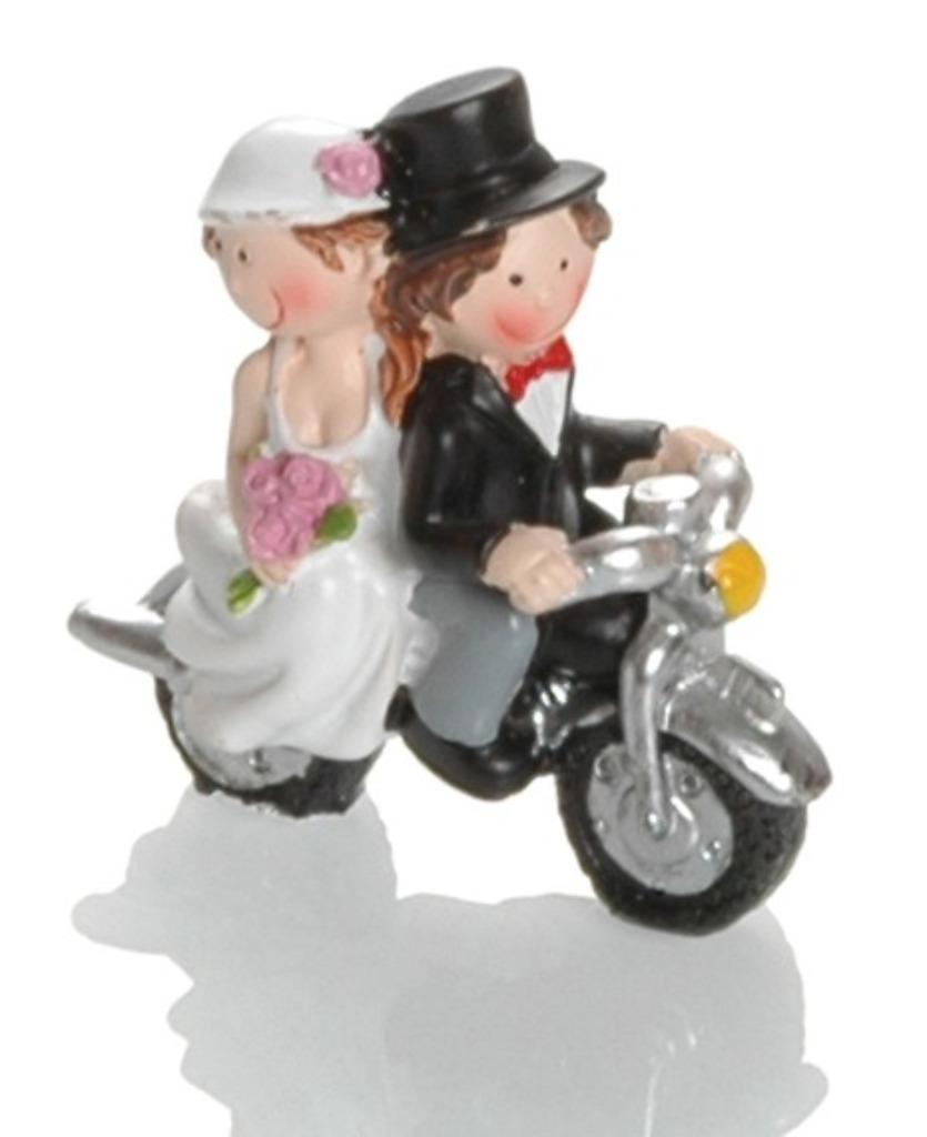 Figurine moto mariage mariage - 5,5 x 5 cm, Motos, Enlèvement ou Envoi, Neuf