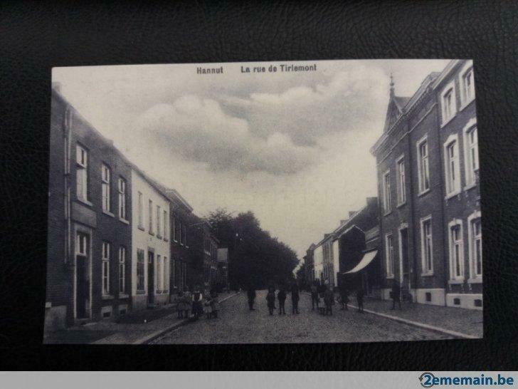 carte postale hannut la rue de tirlemont, Collections, Cartes postales | Étranger